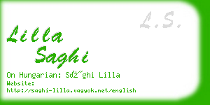 lilla saghi business card